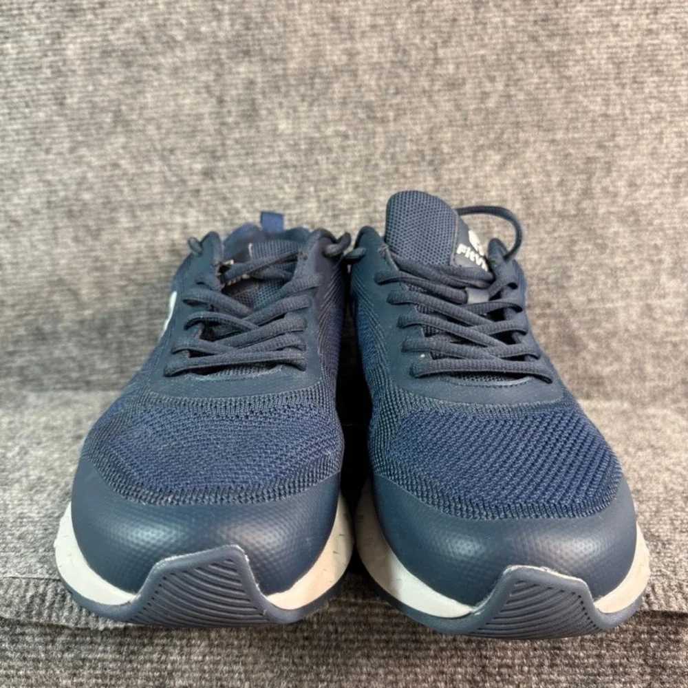 FitVille Rebound Core Navy Blue Grey Mesh Athletic Running Shoes Mens 10EW
